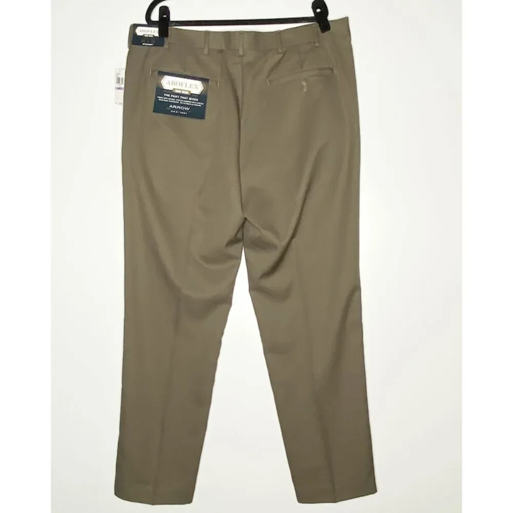 New Arrow AroFlex Flat Front Dress Pant Men's Size 38 x 32